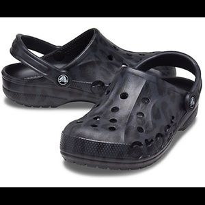 🖤🤍Crocs Baya Leopard,  Clog, Black, Size W 8🤍